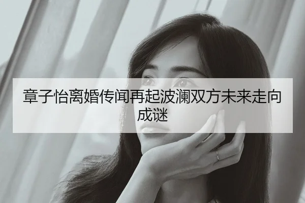 章子怡离婚传闻再起波澜双方未来走向成谜